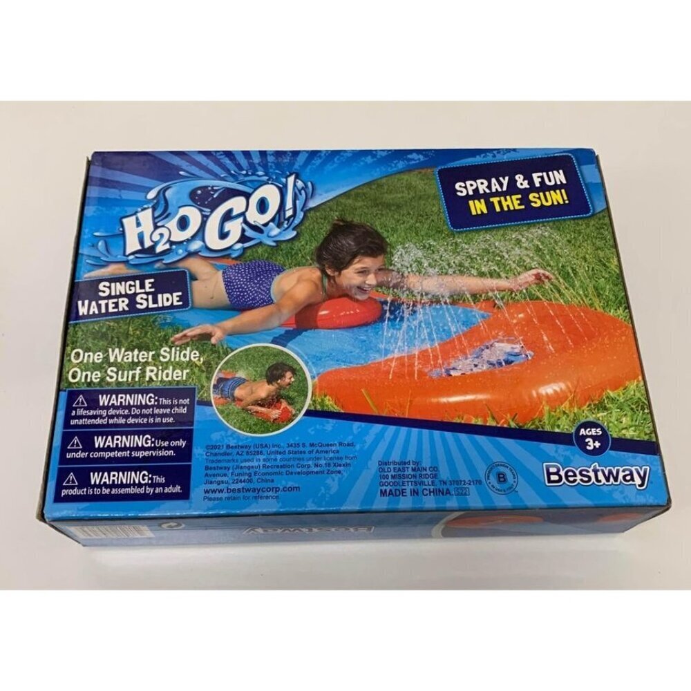NIB H2O GO! Bestway Slip & Slide Outdoor Water Toy Summer 3+ Kids Playtime